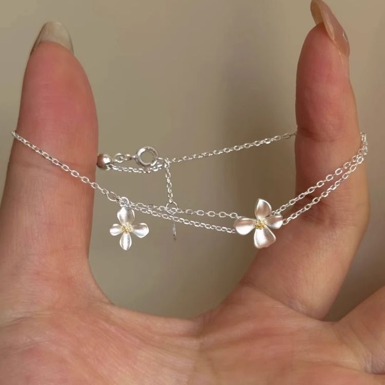 Layered Bracelet Flower