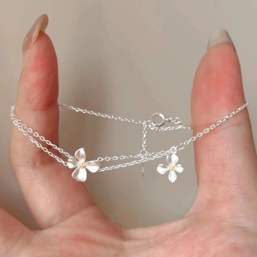 Layered Bracelet Flower