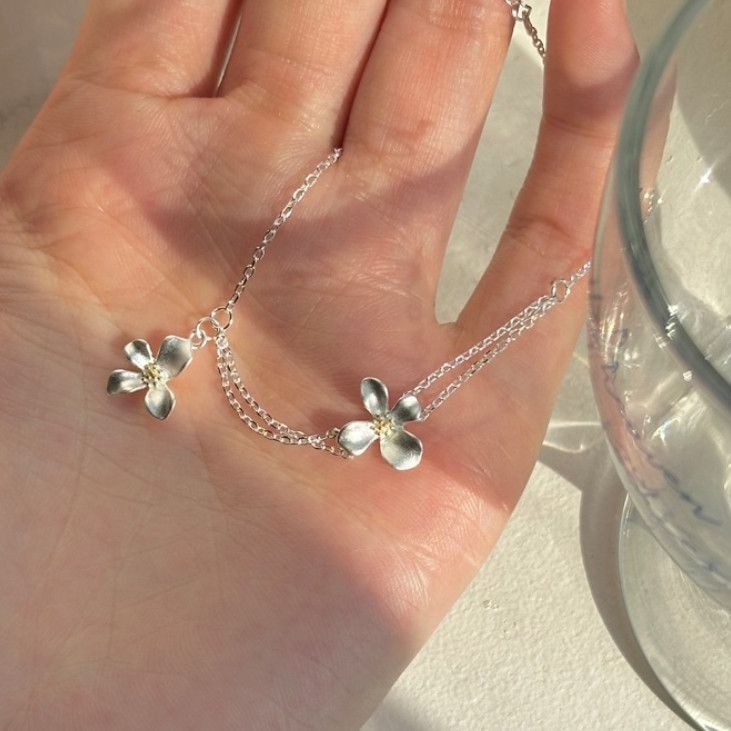 Layered Bracelet Flower