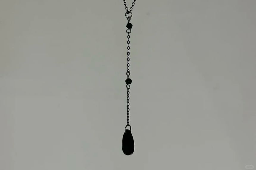 Necklace Faux Chain Crystal Station