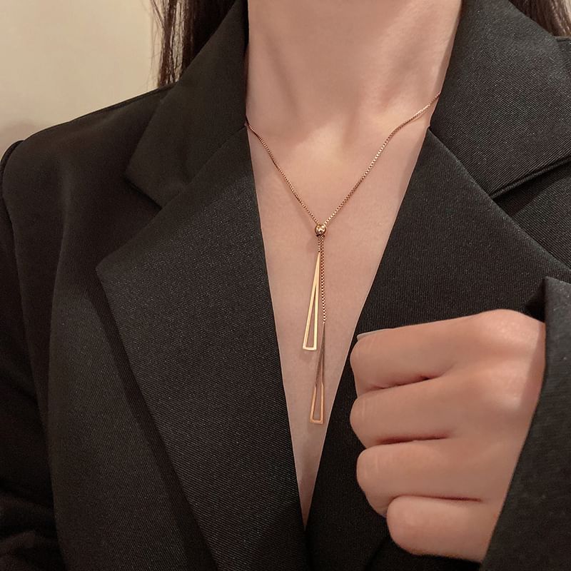 Pendant Necklace Triangle