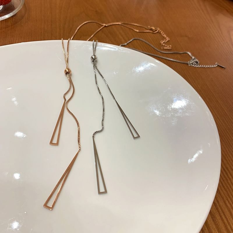 Pendant Necklace Triangle
