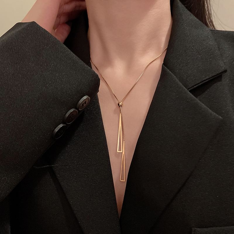 Pendant Necklace Triangle