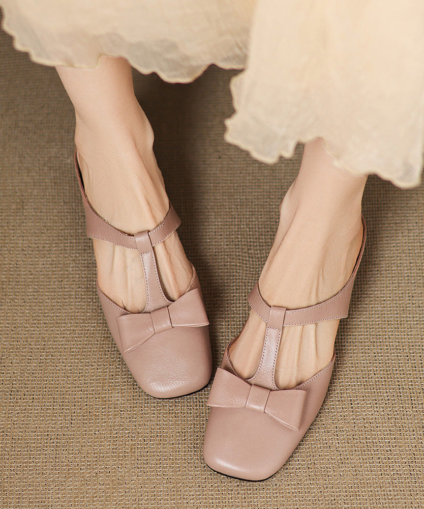 Light Slide Hollow Out Sheepskin Blue Sandals Splicing