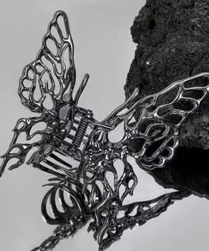Luxus Aushöhlen Metall Schmetterling Haar Klaue Für Frauen Mädchen Geometrische YI035