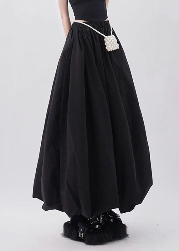 Waist High A Black Line Summer Natural Skirts Pockets