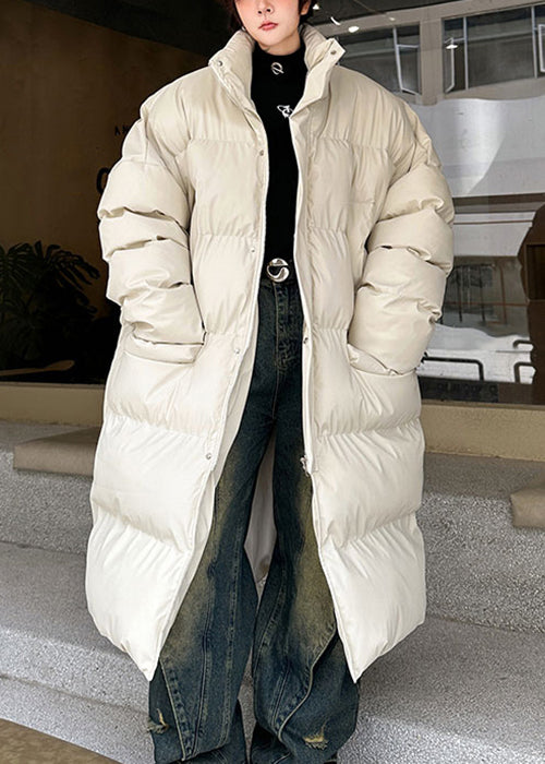 Neu Apricot Schal Reißverschlusstaschen Herren Langer Parka Winter RM003