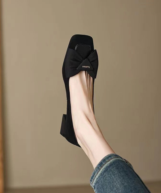 Mocassins Penny en daim marron neufs avec nœud et bout carré RI034