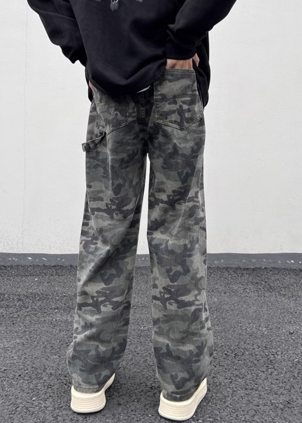 Camouflage Taille Männer Warme Hohe Frühling Taschen Neue Hosen