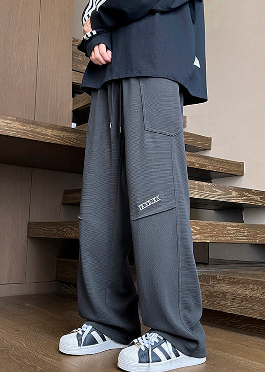 Pantalon à café chaud et élastique en polaire avec poches à la taille pour homme, nouvelle collection printemps