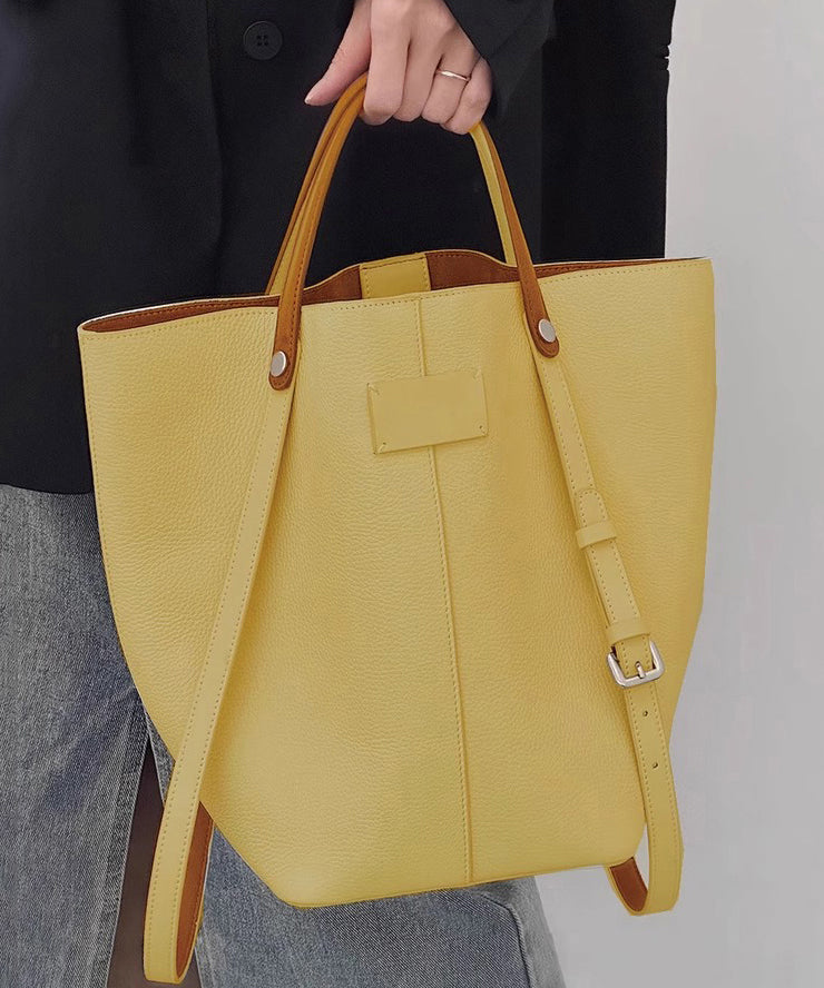 Bucket Capacity Minimalist Large New Bag Beige