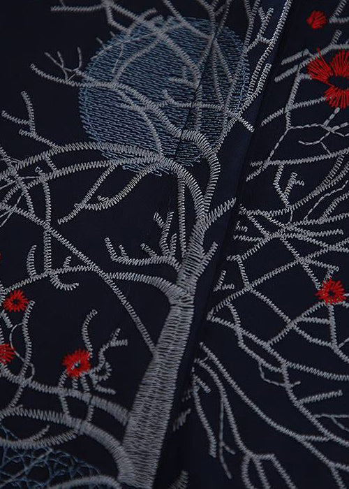 Chemise en coton blanche avec boutons brodés et manches bracelet VV020