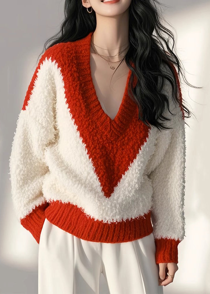 Hauts confortables en patchwork, blancs et moelleux, nouveau tricot de printemps