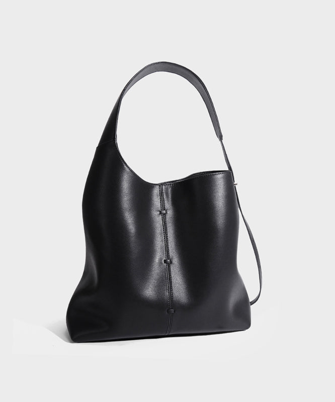 Design Bag Leather Shoulder Calf Large Blue Original Capacity