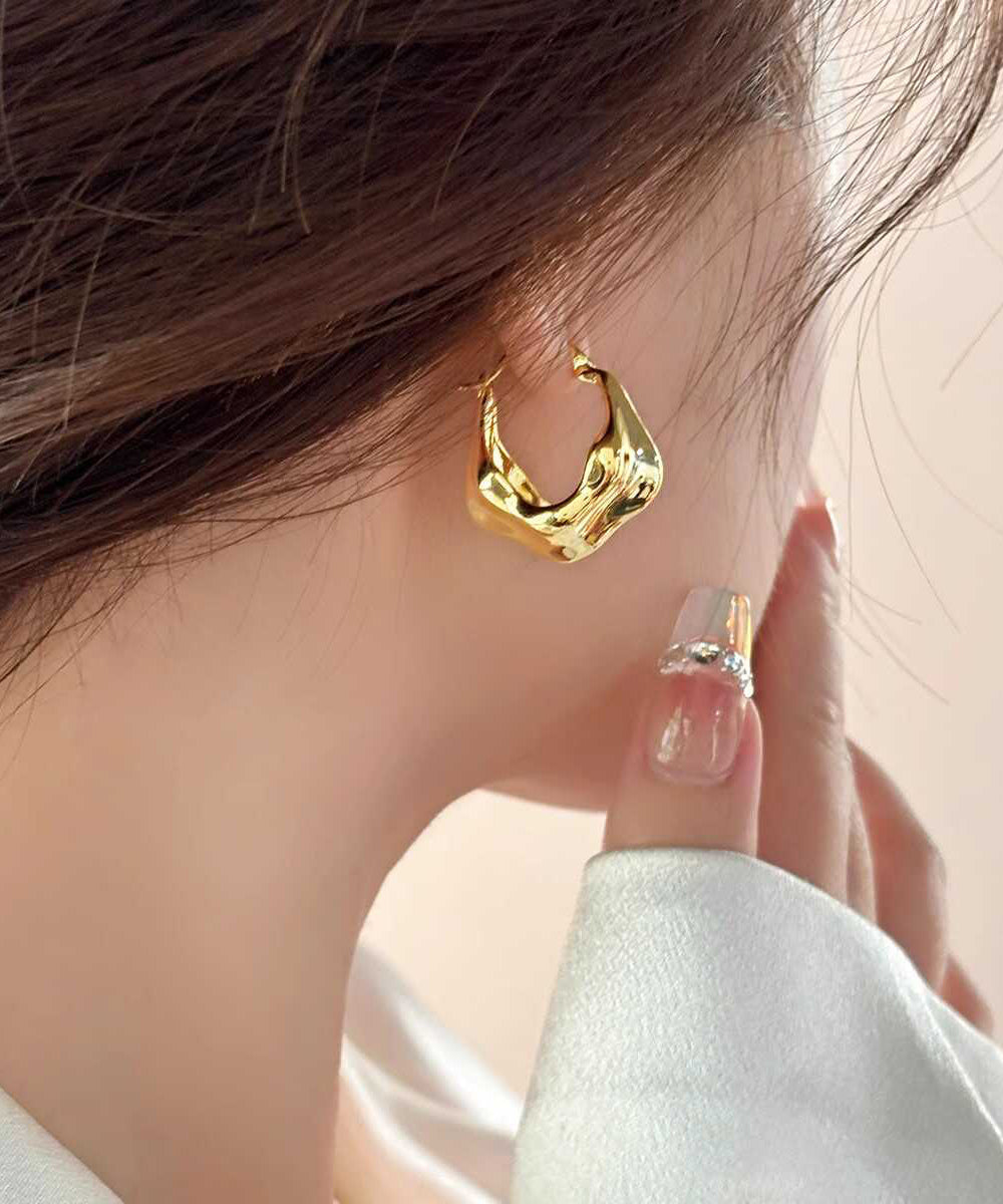 Original Design Gold Metall Creolen YD006