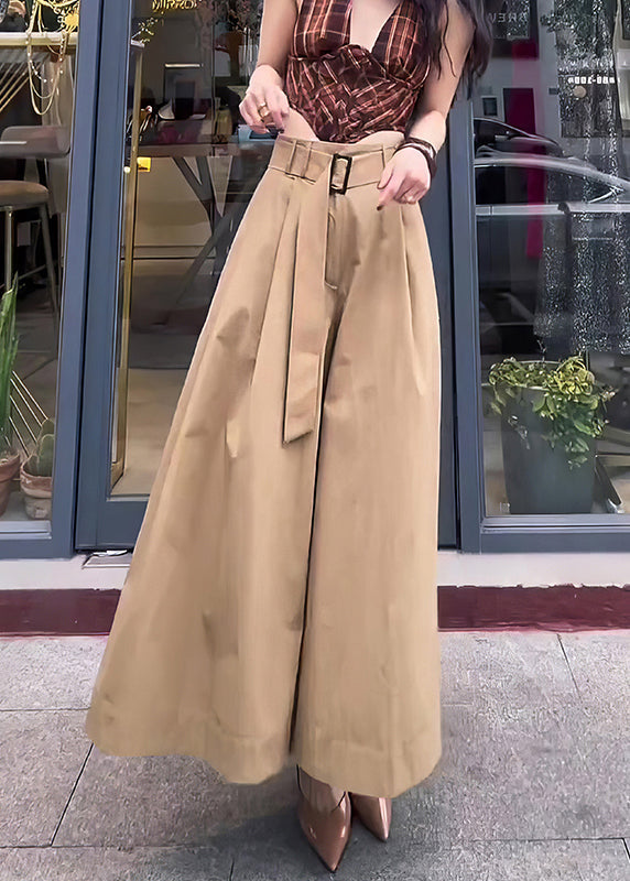 Design Khaki Pants Cotton High Original Fall Skirt Waist Solid