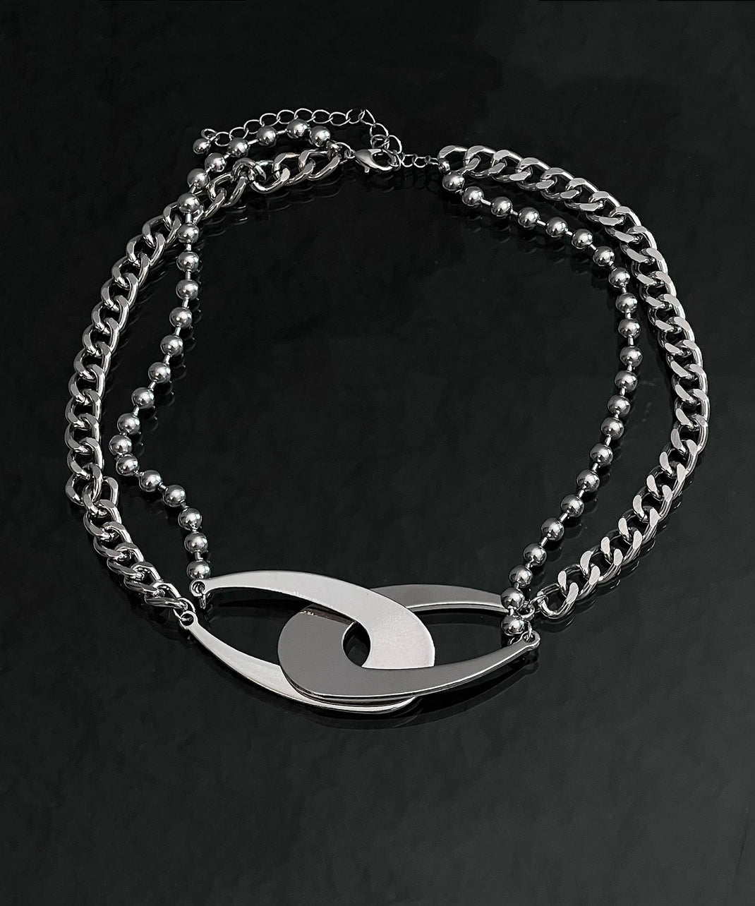 Metallkette Original Kettendesign Asymmetrisch