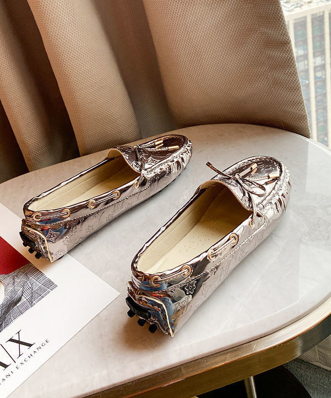 Mocassins confortables en similicuir rose Penny