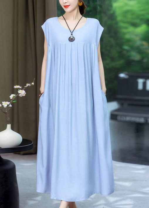 Wrinkled Dress O Cotton Green Size Plus Summer Patchwork Neck