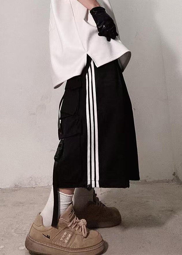 Größe Shorts Plus Taschen Weiß Baumwolle Männer Sommer