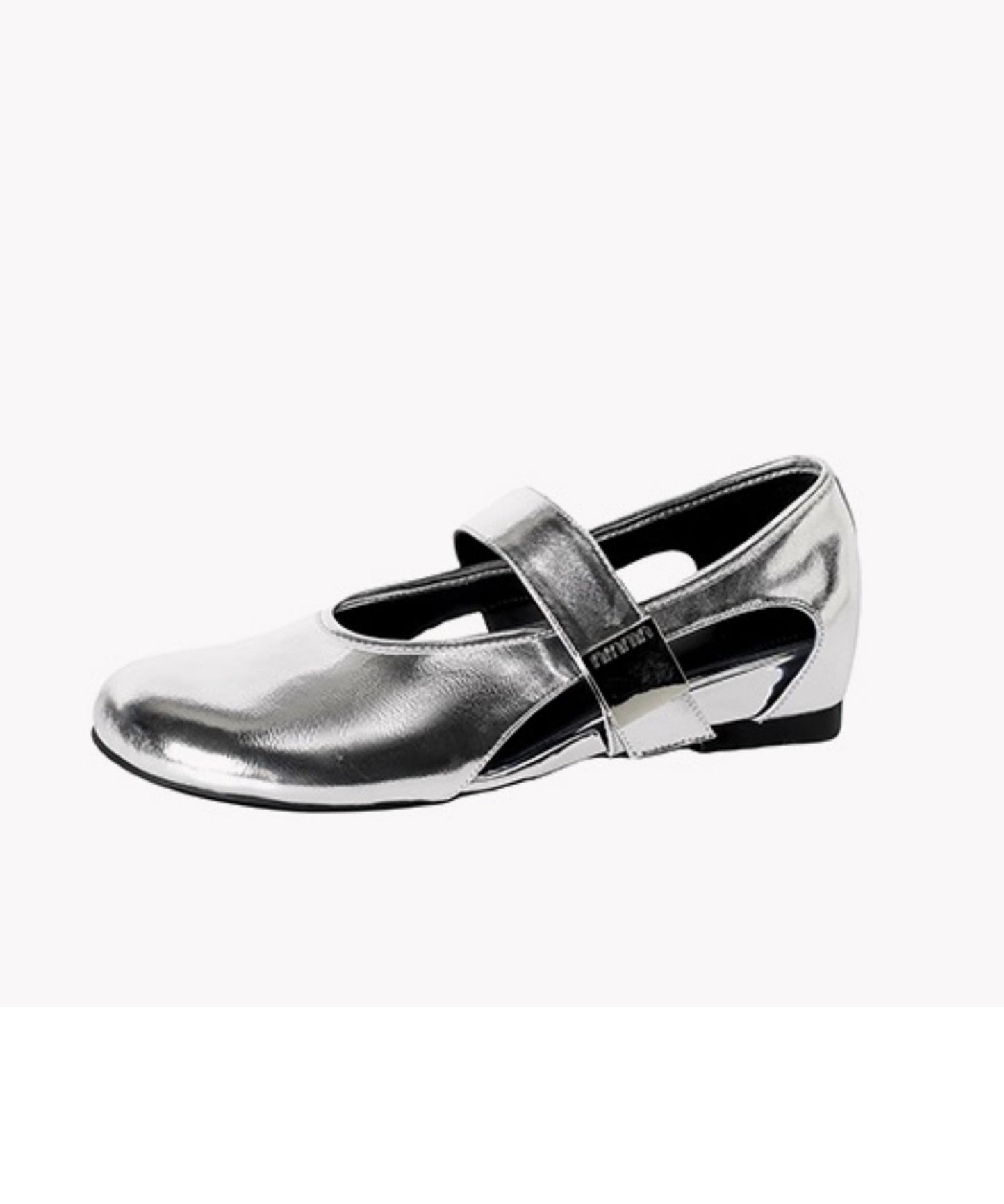 Riemen Keil Spleißen Schuhe Leder Rindsleder Schnalle Silber Retro