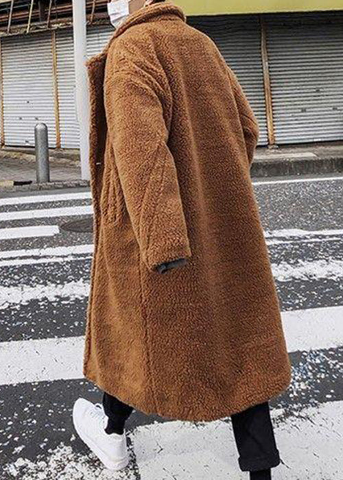 Einfache Armee Grün Taste Taschen Solide Teddy Faux Pelz Männer Mantel Winter RO049