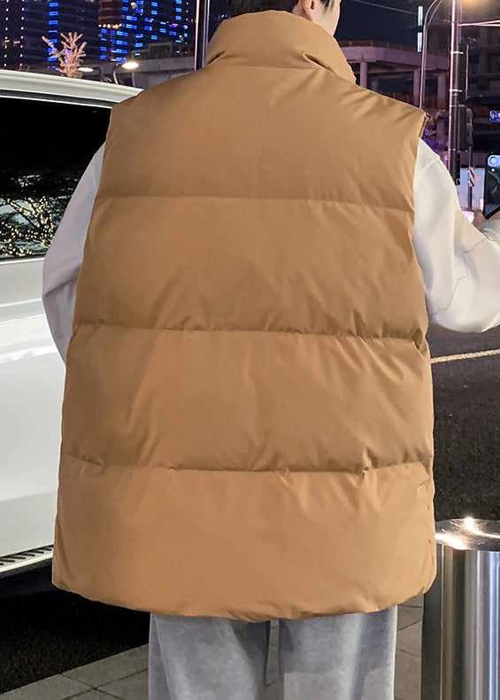 Simple Coffee Kapuzenjacke mit Reißverschluss, warme Fleece-Herrenweste, Winter RN015