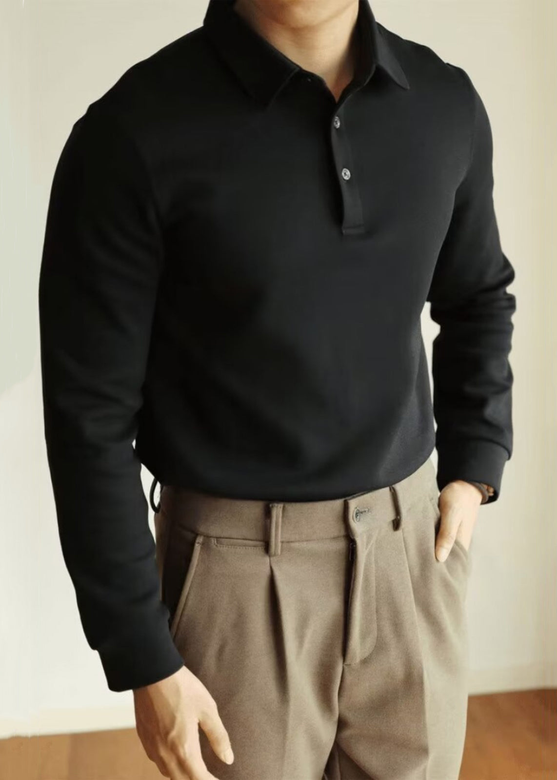 Frühling Polo Baumwolle Shirts Taste T TC026 Einfache Weiß Solide Männer