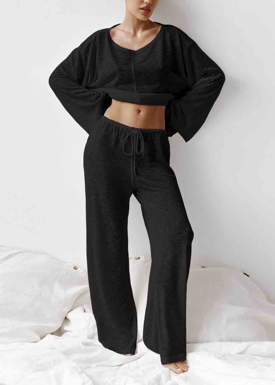 White Pajamas Cotton Set Two Summer Simple Oversized Pieces