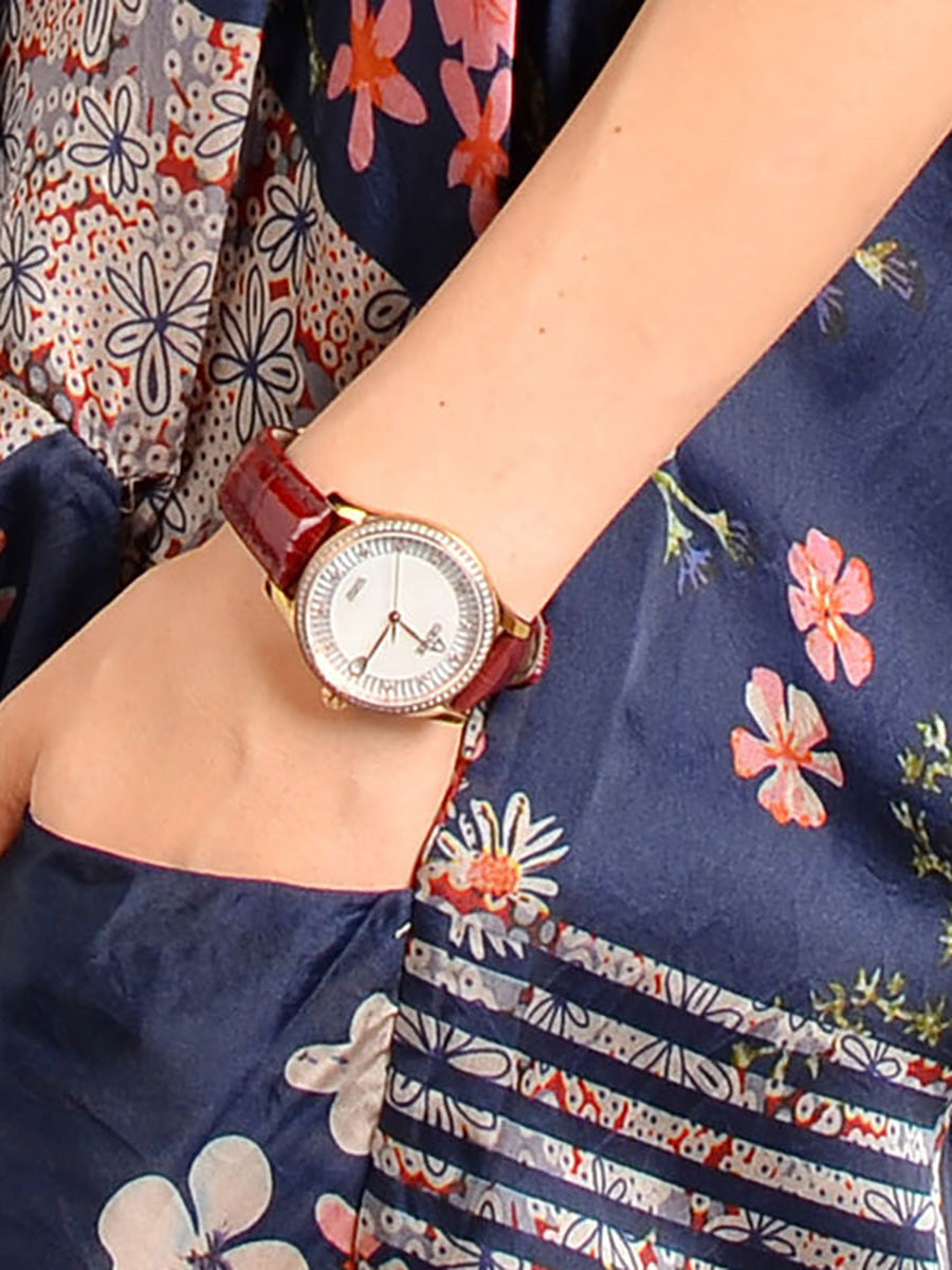 Robe vintage en Tencel à imprimé floral épissé grande taille pour femme RR1031