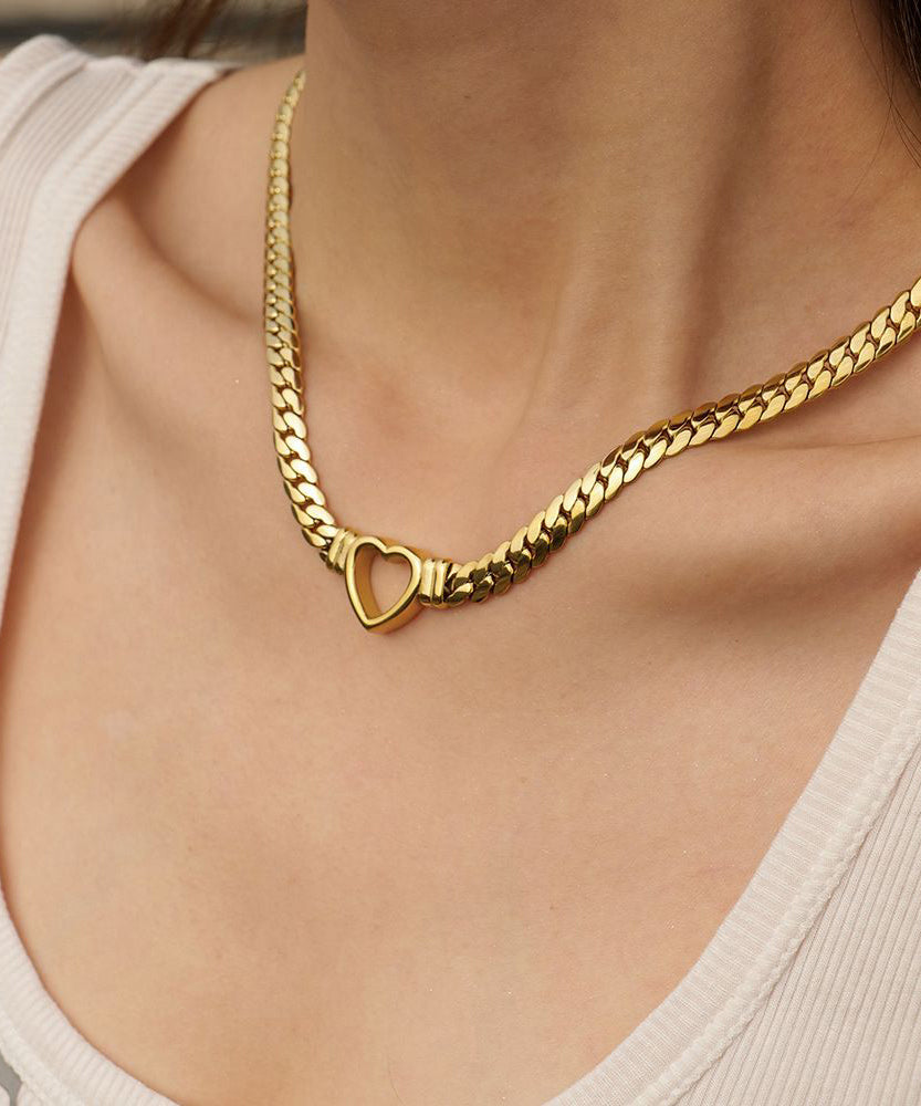 Stil Gold Edelstahl Love Lariat Halskette WI001