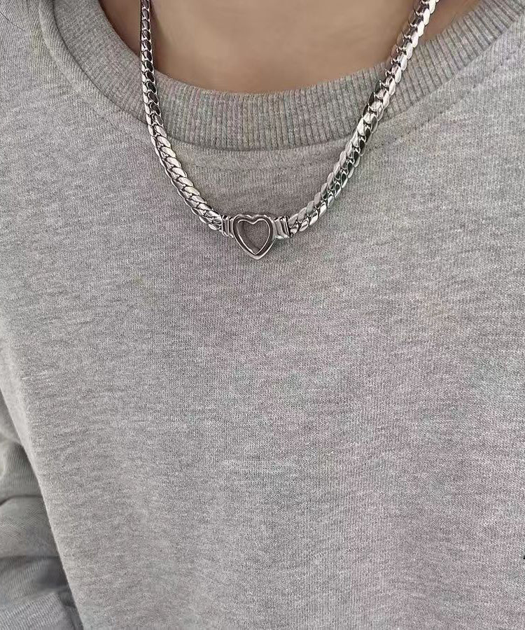 Stil Gold Edelstahl Love Lariat Halskette WI001
