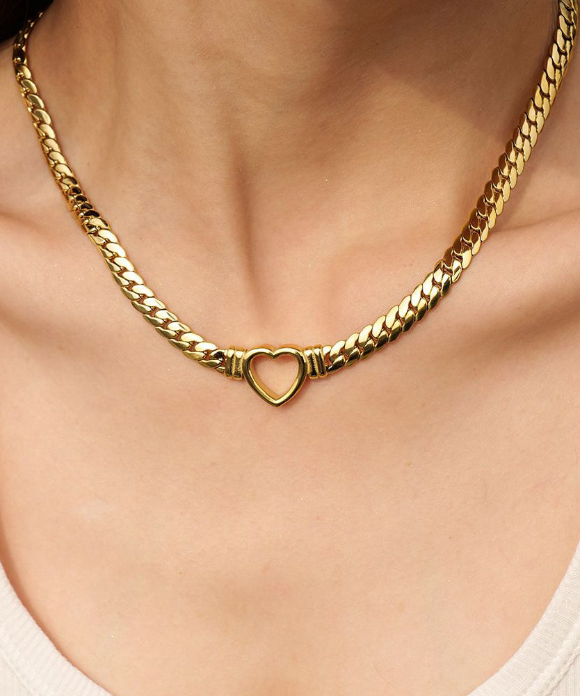 Stil Gold Edelstahl Love Lariat Halskette WI001