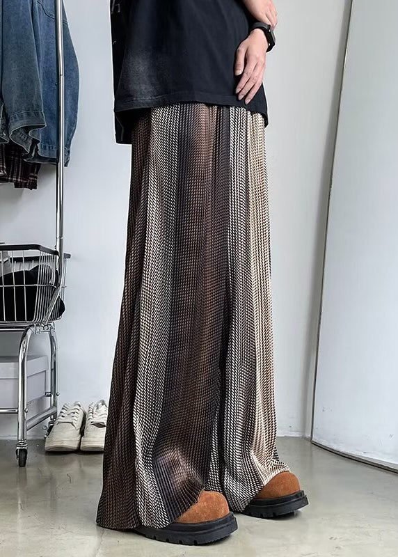 Pantalon de couleur printemps homme surdimensionné élégant dégradé drapé imprimé