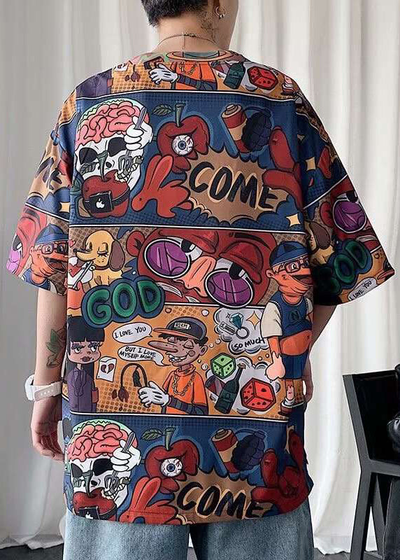 Chemises élégantes rouges à manches mi-longues en coton pour hommes