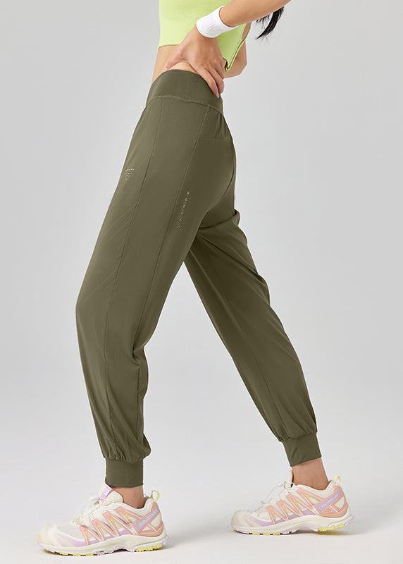 Pantalon de yoga taille haute unique noir