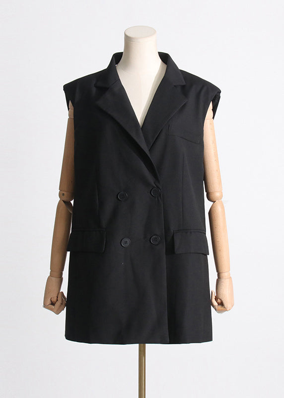 Robe de vacances mi-longue unique avec nœud et bouton cranté noir pour l'été ZL039