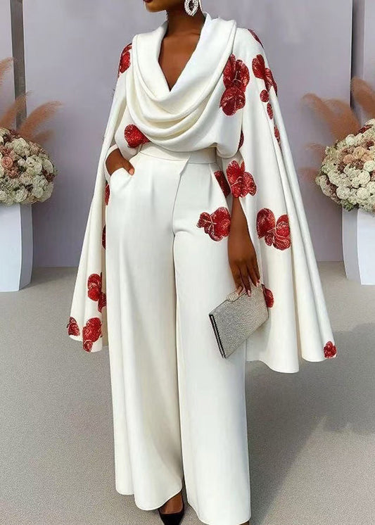 Einzigartige weiße Tops mit Schildkrötenmantelärmeln und Print aus Baumwolle