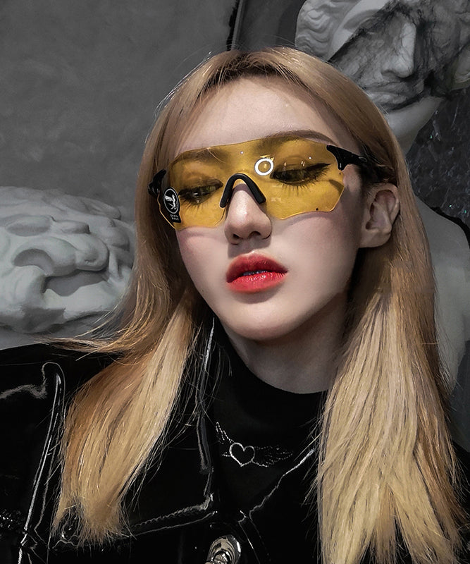 Lunettes de soleil fonctionnelles intégrées sans cadre de style punk unisexe XS1082