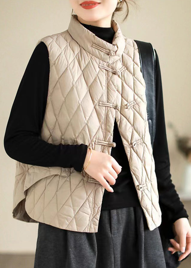 Gilet sans manches en coton fin à boutons style oriental vintage, style café, RU005