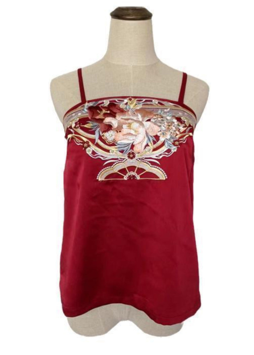 Trägerlose Tops im Vintage-Stil in Grün mit Stickerei