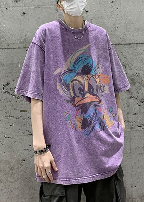 Vintage Green T Summer O Mens Cotton Neck Print Shirt