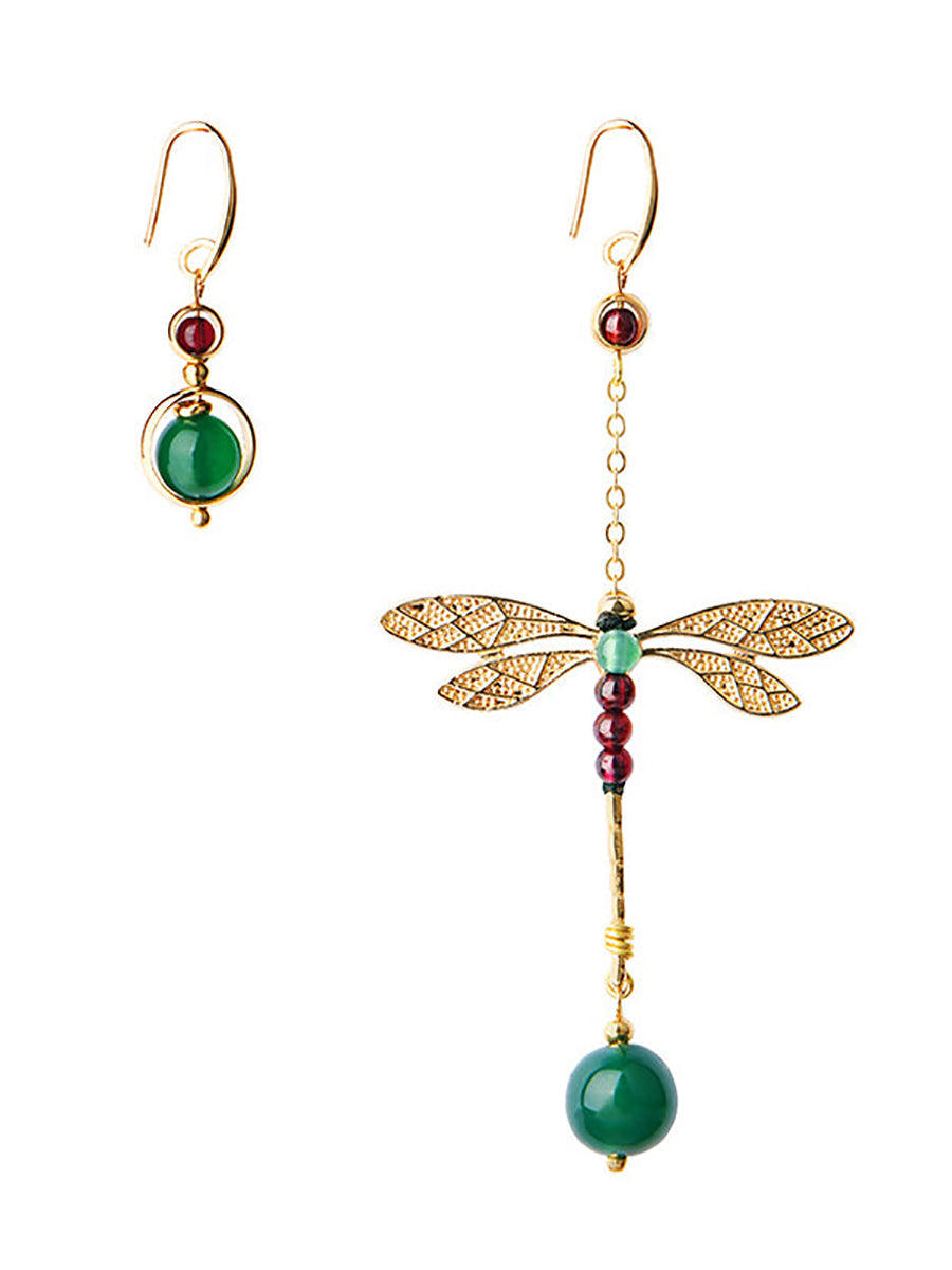 Vintage Irregular Ethnic Dragonfly Women Earrings RR016