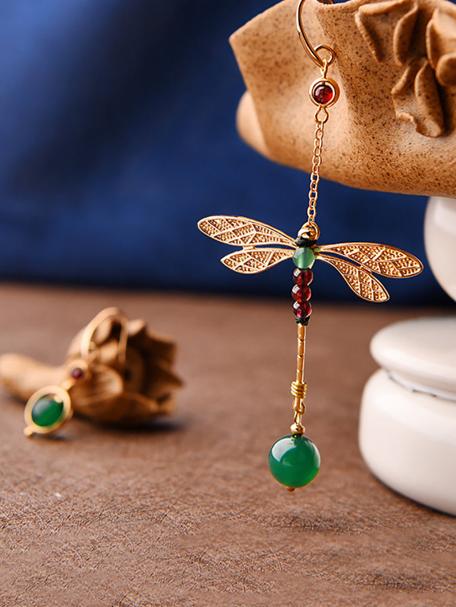 Vintage Irregular Ethnic Dragonfly Women Earrings RR016