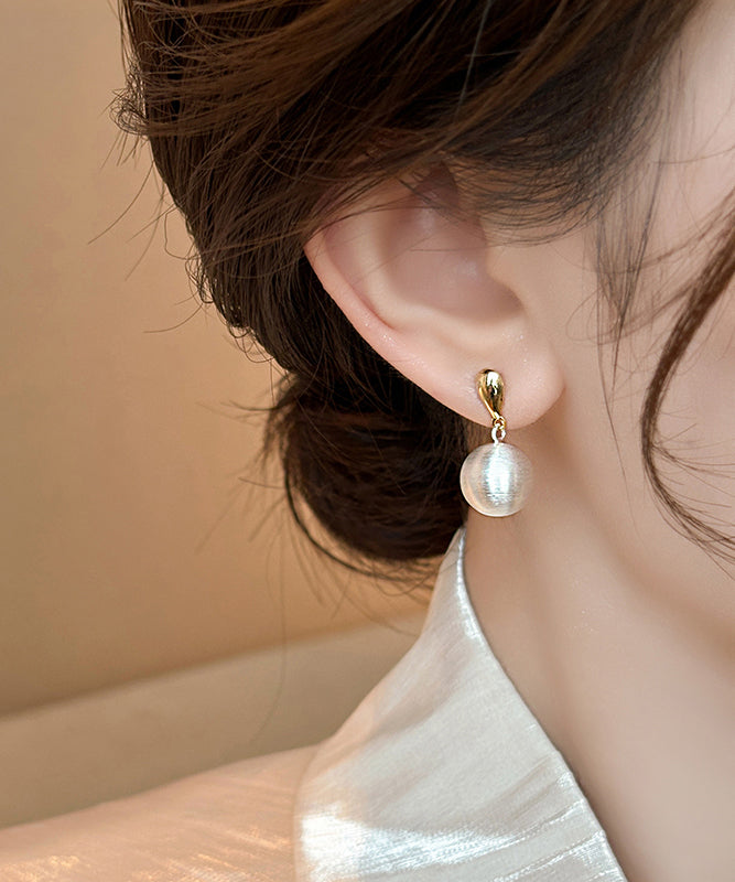 Earrings Gold Drop Alloyv Copper Ball Vogue