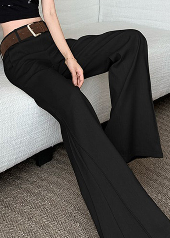 Pantalon de printemps à poches larges et hautes pour femme, kaki, taille patchwork