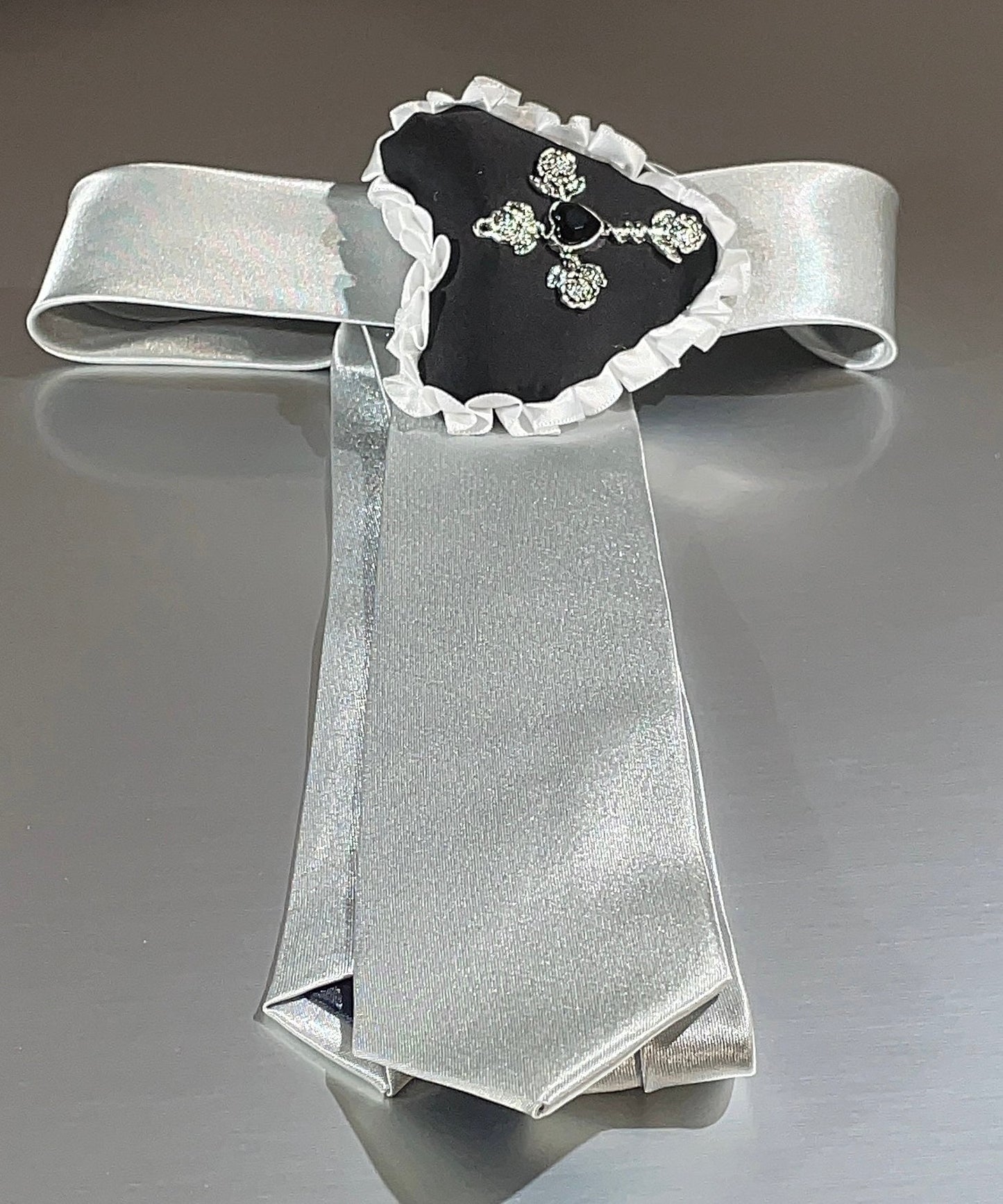 Frauen Seide Fabr Legierung Liebe Anhänger Halskette YD009