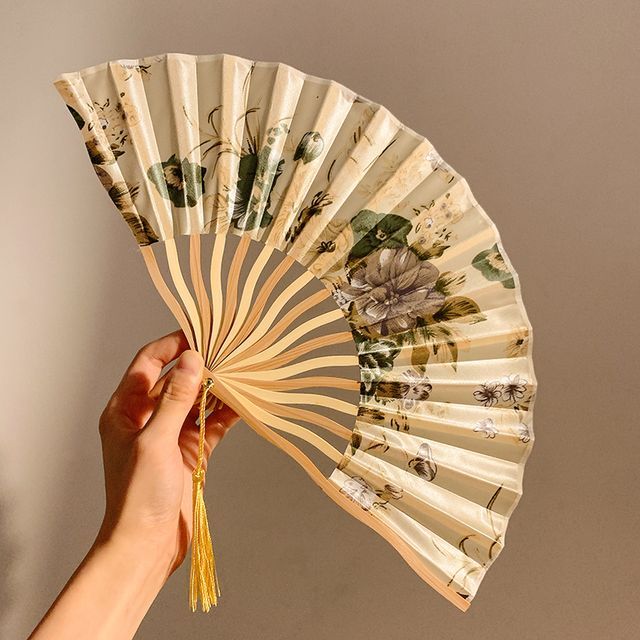 / Hand Chinese Fan Character Traditional Scrunchie