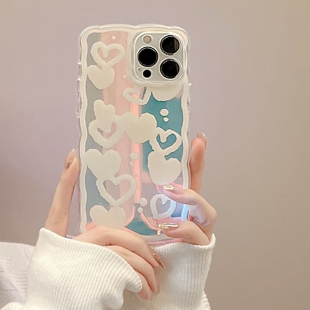 Heart Holographic Case Phone