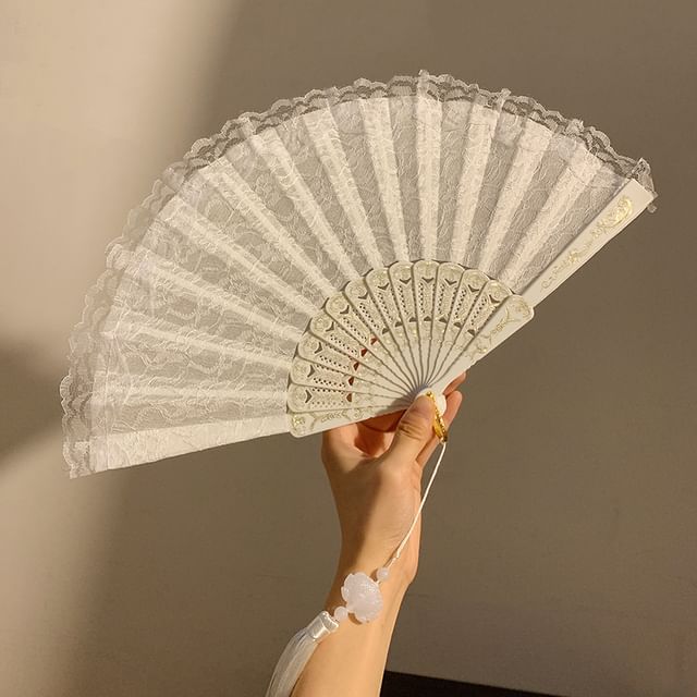 Designs) Hand Fan (Various Foldable Lace